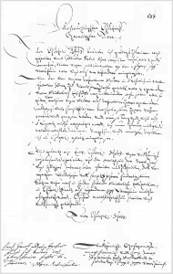Demand letter, 1661