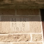 Date stone to the 1816 addition