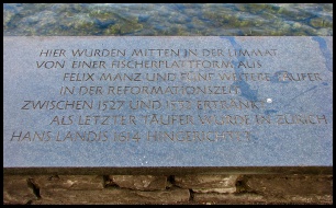 Zürich - memorial plaque